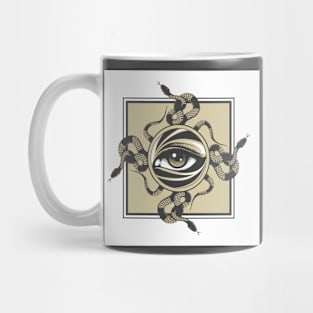 All Seeing Eye and Cross of Snakes Mug